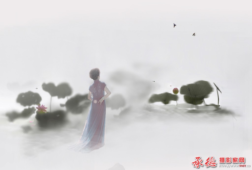 095【2016荷赛】 仕女赏荷图  - 从头学起 .jpg