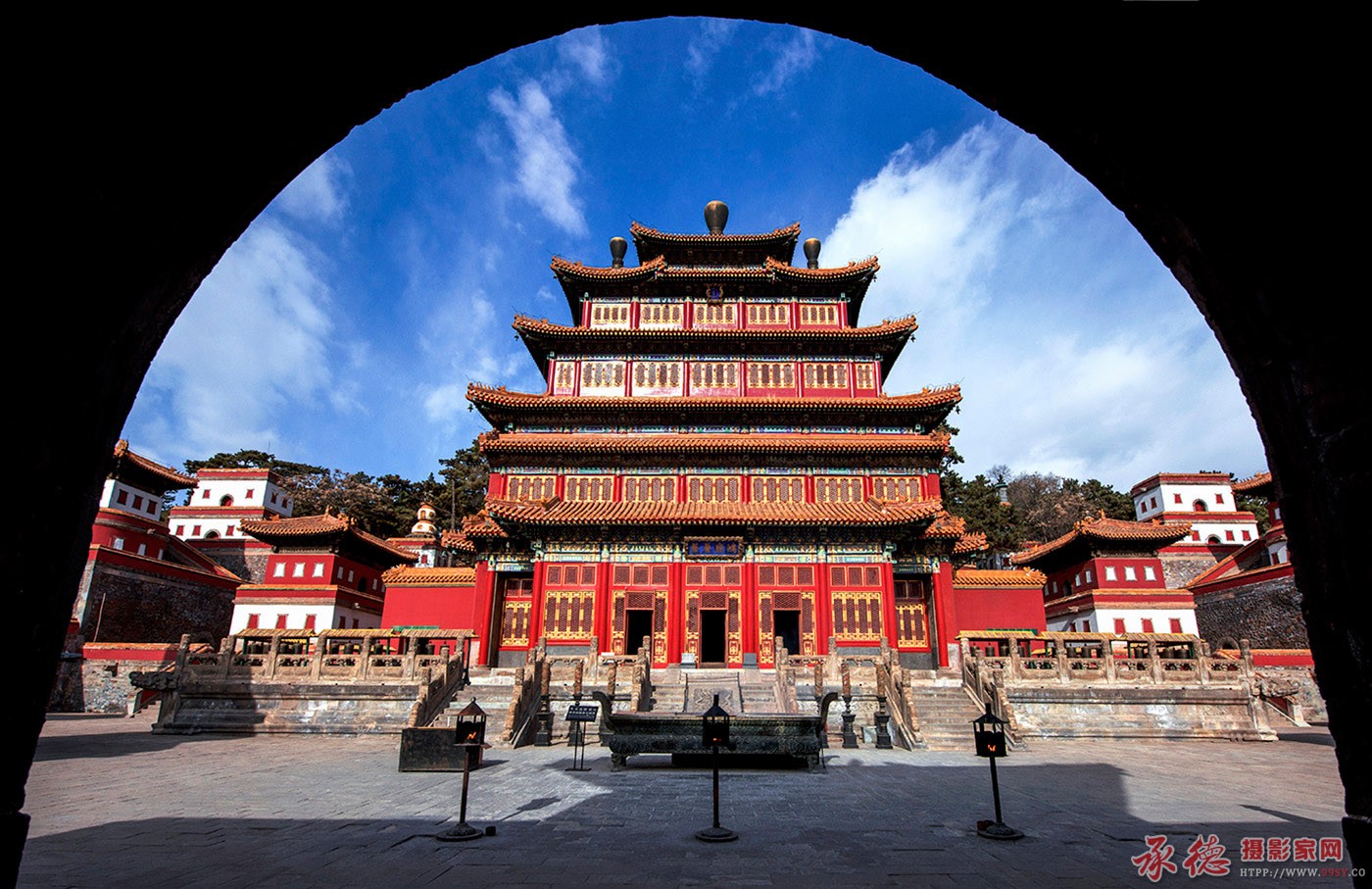 中午拍大佛寺 外八庙摄影 承德摄影家网 承德热河摄影家协会