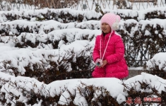 白雪中的小公主