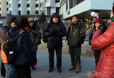 赶庙会的摄影人