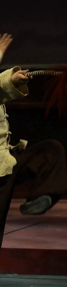 刘凤岭承德新编话剧《成兆才》扮演着。