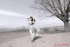 临湖迎风  秋水伊人