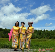 围场坝上千人旗袍秀剪影(2016.7.24)