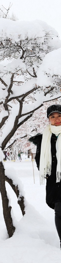 我和瑞雪留个影