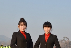 赛冰场上的礼仪小姐