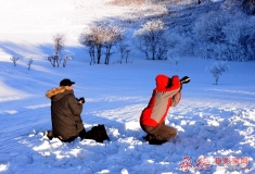 乌兰布统冬景摄影人