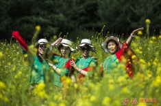 学拍人像——花海美女