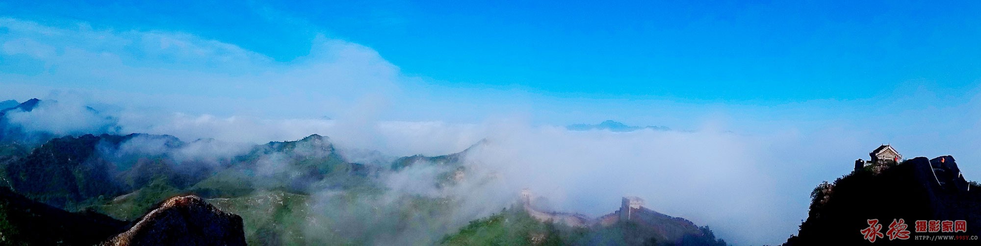 55、长城全景图-东方欲晓