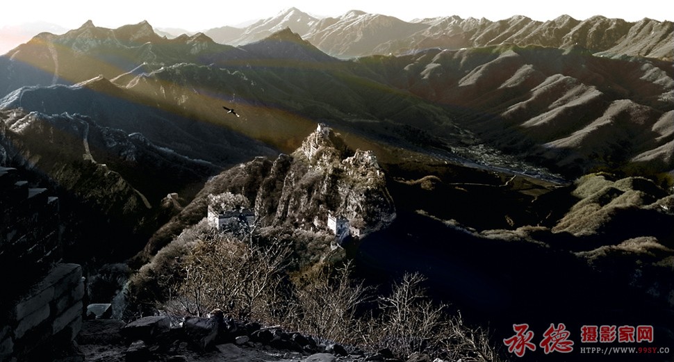 75、边墙夕照万仞山-山寨梁大师